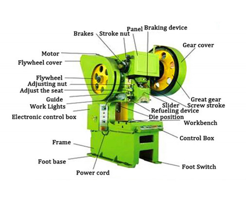 400 Ton Small Pneumatic Power Punch Press Mechanical Eccentric Punching Machine 400-тонна невелика пневматична механічна ексцентрикова машина для пробивання