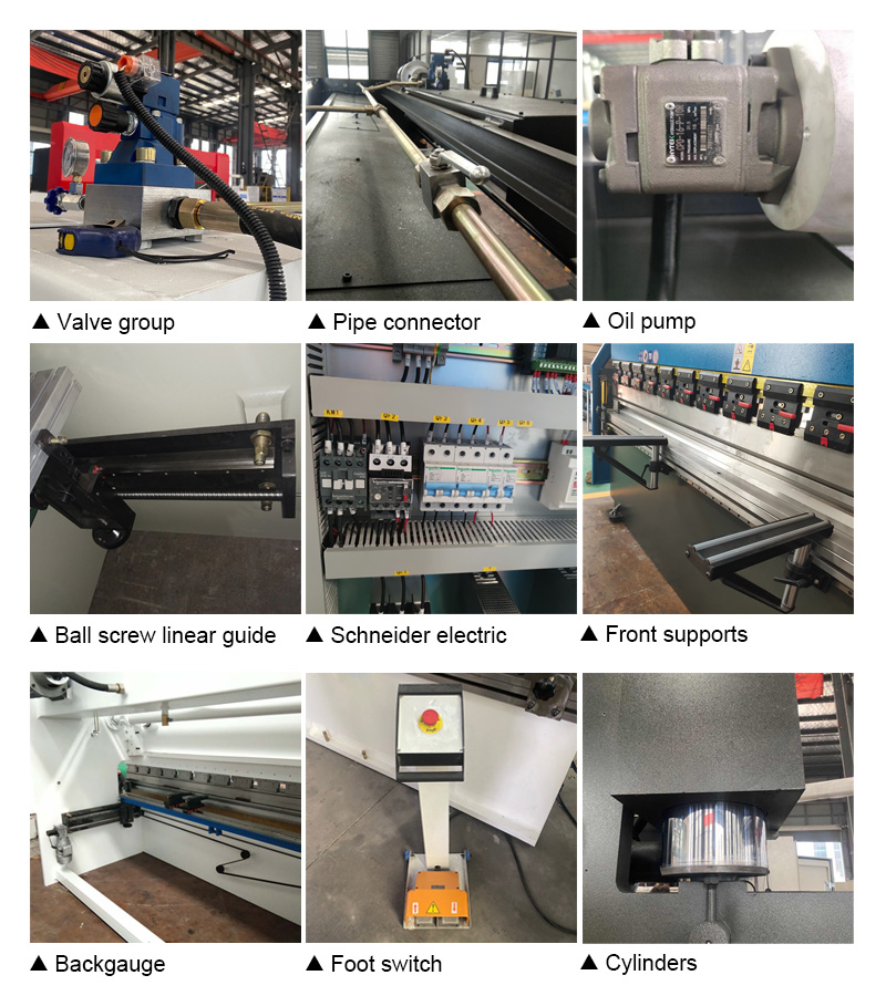 63t 2500mm Nc Carbon Steel Sheet Bending Machine Hydraulic Press Brake Гідравлічний прес-гальмо 63t 2500mm Nc з вуглецевої сталі