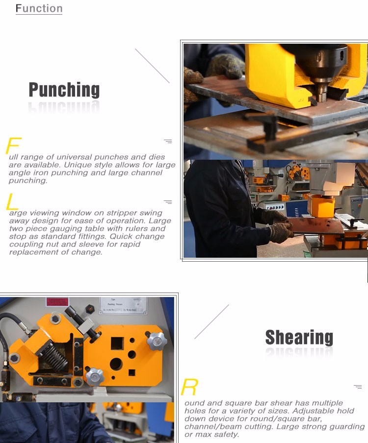 Багатофункціональна гідравлічна комбінована машина для стрижки та штампування серії Q35y
